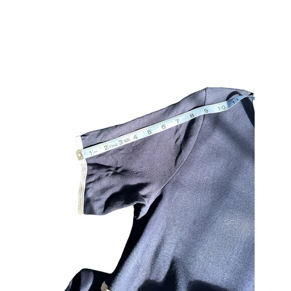 Ralph Lauren Blue Basic Y2K Short Sleeve Babydoll Maxi Dress Size Large - Picture 10 of 12